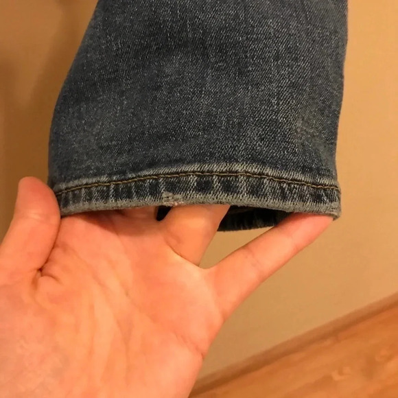 GAP 1969 Straight Leg Blue Denim Jeans 28x30 size 28 W and 39 L - Picture 5 of 10